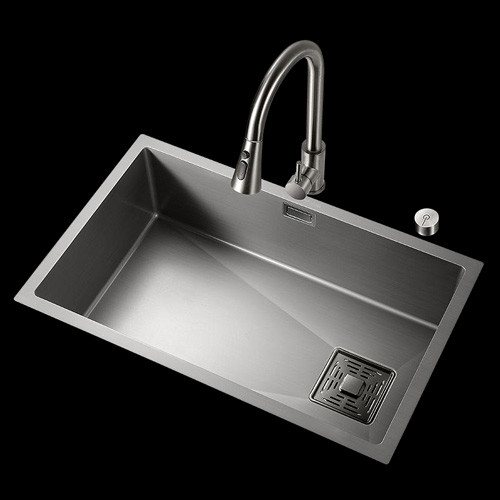 Wholesale Simple Design Custom Modern Rectangular Metal Brass Chrome Double Kitchen Sink For Home Use