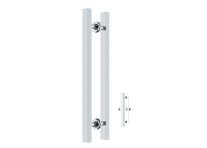 Furniture door pull and push handle for wood and glass door handle SS201 SS304.