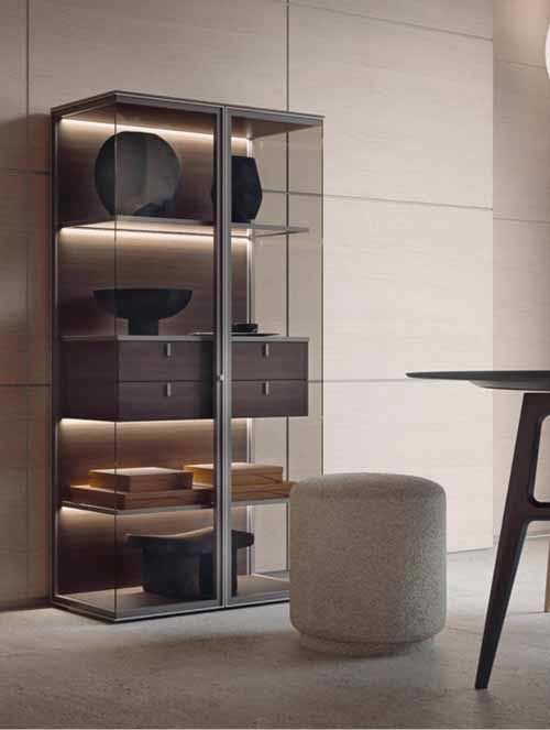 Modern Design Aluminum Profile Wardrobe Closet Glass Door Frame Aluminum Glass Door Frame