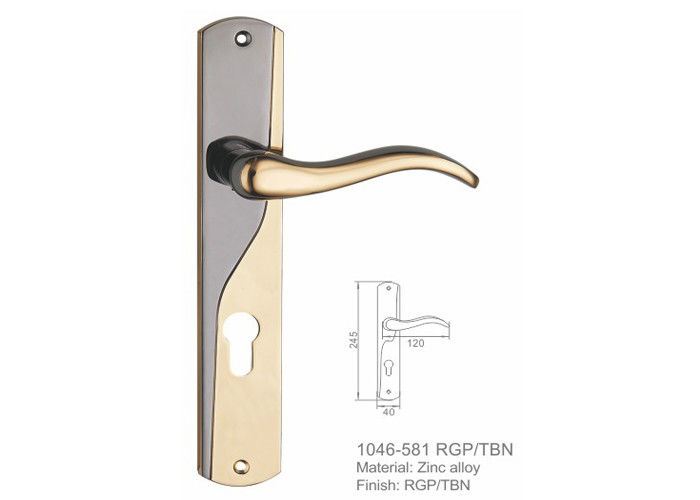 Brass Cylinder Zinc Mortise Door Handle Stainless Steel Lock Body  Chrome Plated