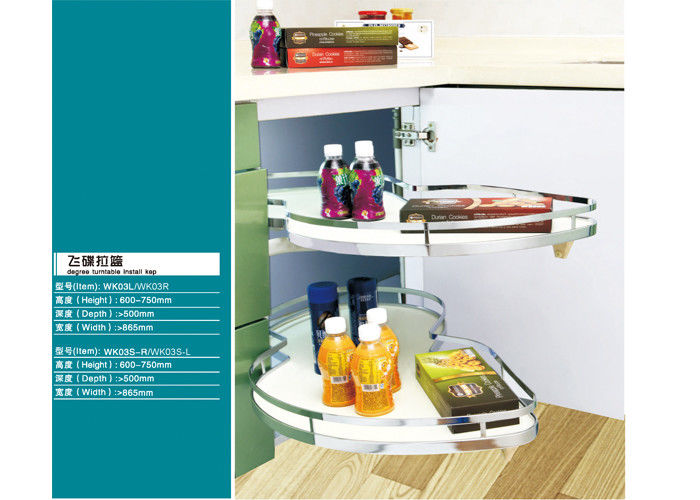 Chrome Plated Modern Kitchen Appliances Rack Holder  Muti - Functional