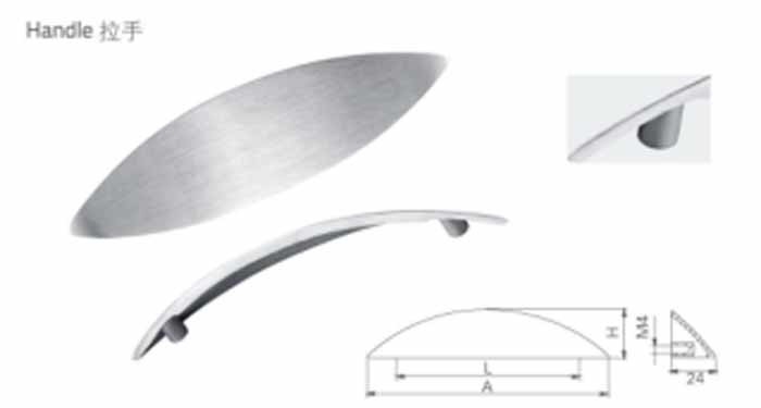 Steel SUS304 Cabinet Handled Furniture Stainless Steel 304 Handle Kitchen Cabinet Door Handle