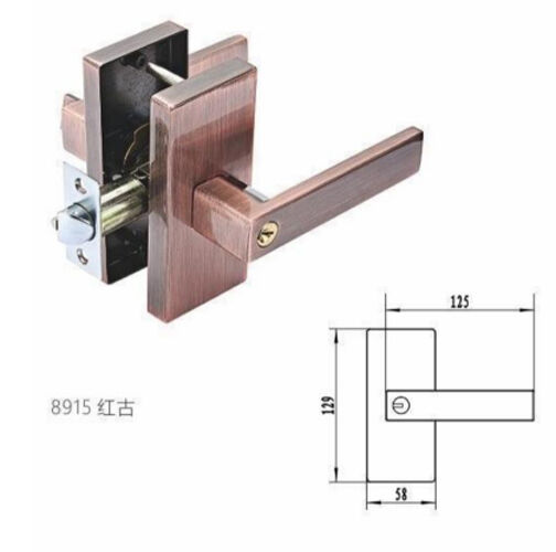 Cost-Effective Modern Matte Zinc Alloy Door Lever Handle for Apartment & Hotel Interior Doors