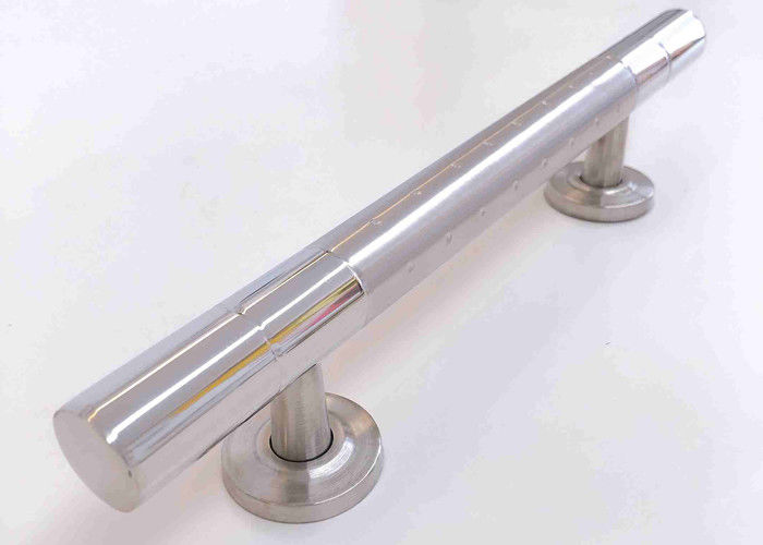 SS Tempered Glass Door Handle 0.8mm Thickness Satin Surface