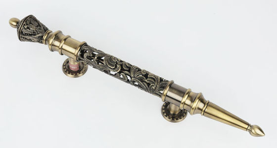 Kitchen Vintage Door Hardware Pull Handles Pull External Cupboard Floral Openwork Pattern 24K