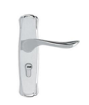 Aluminium Alloy Lever Door Handle Lock Security Entry Stainless Steel Oxidation With Plate