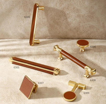 Gold Nordic Kitchen Drawer Wardrobe Brass Pull Handles Embossing Knobs Furniture Cabinets Door Knurling Knurled Handle
