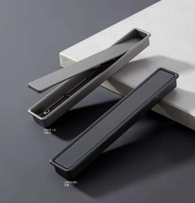 Kitchen Concealed Golden Black And Dark Gray Color Pull Handle Recessed Cabinet Handles Drawer Handle
