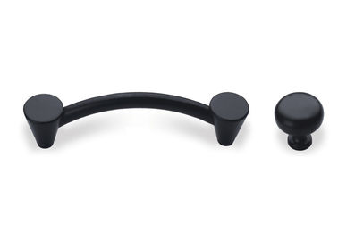 Black White Hardware Pull Handles , 96*128mm Dresser Hardware Pulls Strict Quality Control