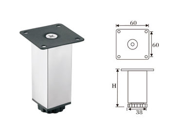 Stainless Steel Modern Sofa Legs , Iron Furniture Sofa Legs Adjustable