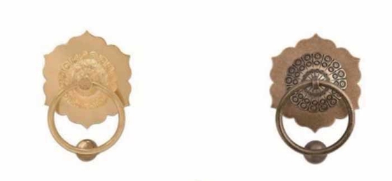 Solid Customized Brass Animal Head Knocker Pull Handle Bronze Ring Handle Antique Lion Head Door Knocker