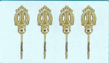 Lightweight Coffin Hardware Metal Screws In Gold Colour For Funeral Products