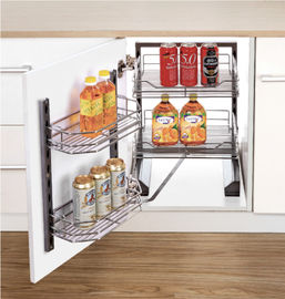 Tall Larder Unit Soft Stop Tandem Pantry Unit Modern Kitchen Basket For Home Decoration