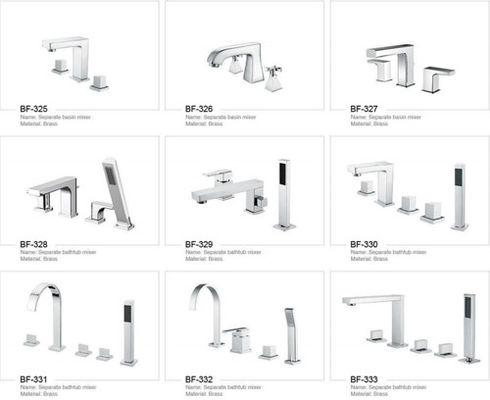 Modern Pretty Bathroom Accessories Deck Mounted Brass Bathroom Faucets