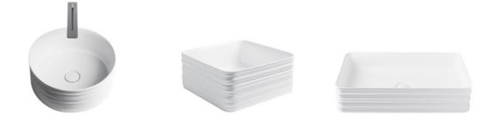Modern Sanitary Ware Thin Edge Cabinet Wash Basin For Bathroom